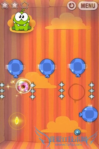 iPhone★糖果怪兽礼物盒第6关攻略