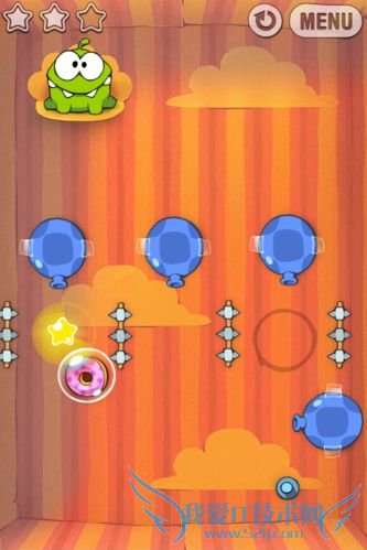 iPhone★糖果怪兽礼物盒第6关攻略