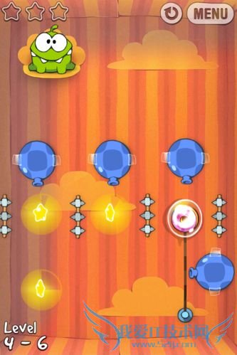 iPhone★糖果怪兽礼物盒第6关攻略