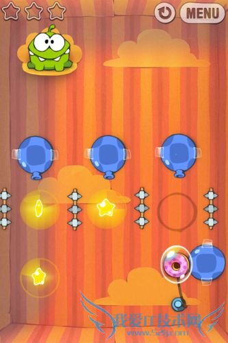 iPhone★糖果怪兽礼物盒第6关攻略