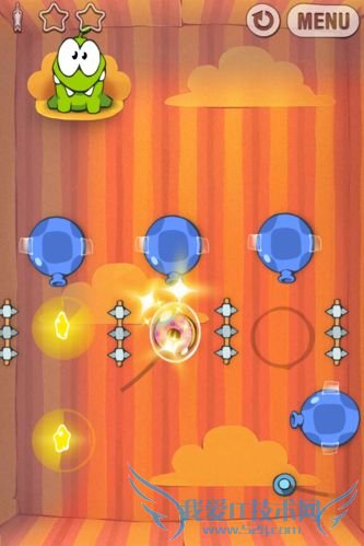 iPhone★糖果怪兽礼物盒第6关攻略