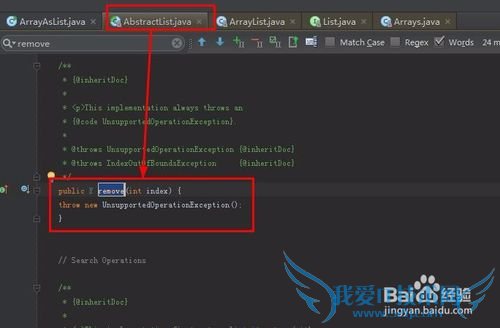 Arrays.asList(T...t) Removeʱ