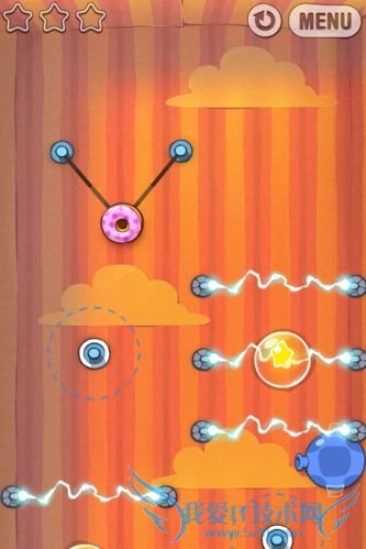 ★iPhone★糖果怪兽礼物盒第17关攻略