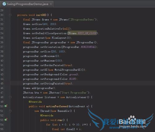 取消进度条的一个示例