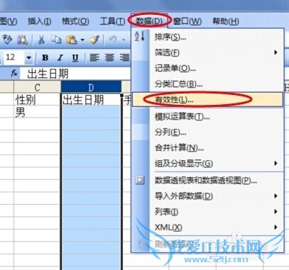 Excel如何检查输入的数据是否是日期格式