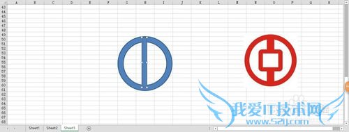 excel图形形状之如何绘制银行标志