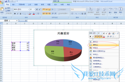 Excel图表以图片形式粘贴到幻灯片PPT