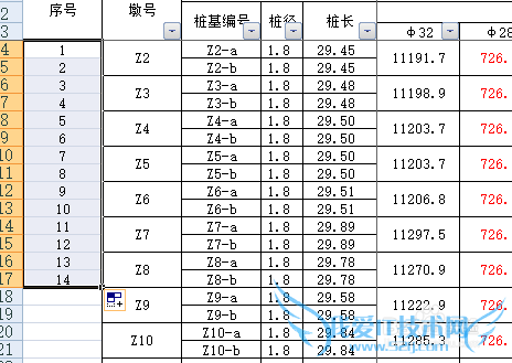 excel快速生成序号列