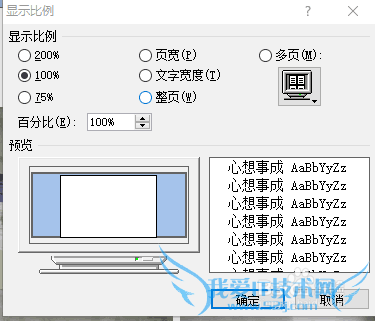word标尺及多页面显示调节