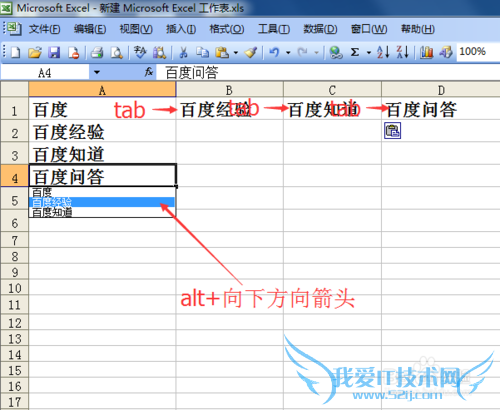 excel2003快速录入小技巧