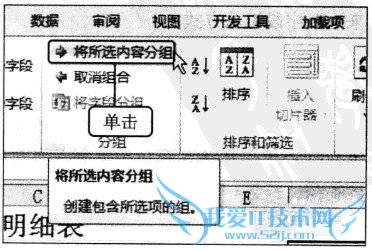 Excel2010 数据透视表中显示的字段内容重新组合