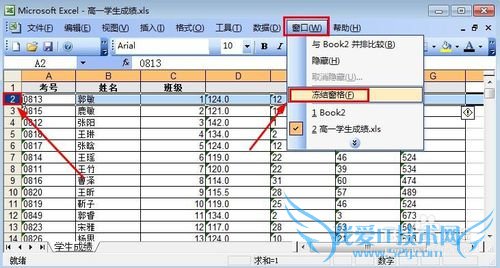 excel怎么对行列进行冻结