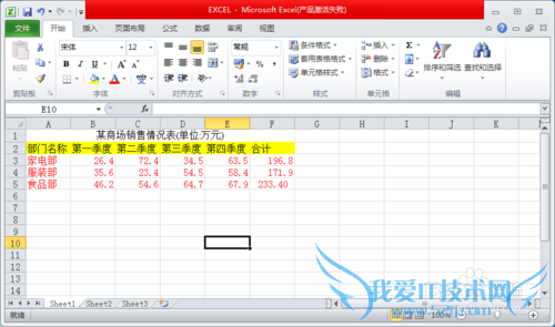 2010excel表格如何更改数字类型和添加表格底纹