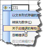 excel中如何快速的将文本数字转换成数值