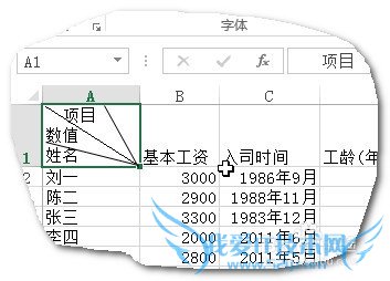 Excel中如何绘制斜线表头-2-?