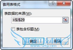 Excel中如何套用表格样式