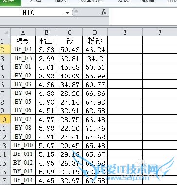 EXCEL中进行分列
