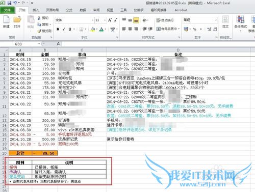 教你用Excel自动计算记借贷和报销