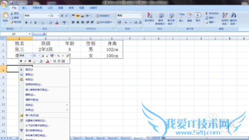 在Excel中如何做到行列的快速转换