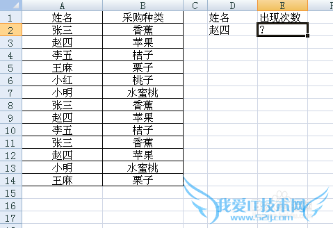 excel怎么统计出现次数