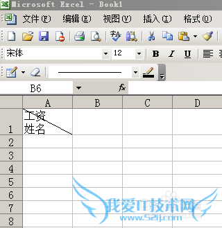 如何在EXCEL的单元格中插入斜线并打字