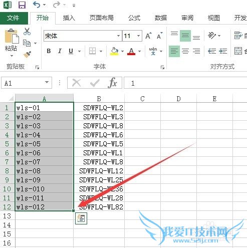 怎么在Excel中输入固定前缀的数字