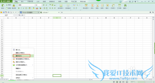 WPS表格和Excel2010设置工作标签和对工作表加密