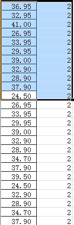 excel如何选定所在列当前位置以下/上所有单元格
