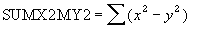 Excel⣺[39]SUMX2MY2÷