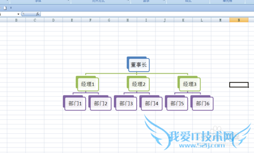 如何为组织结构图添加艺术字标题