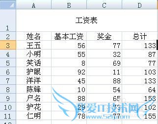 EXCEL中用颜色区分不同数据