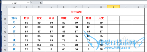 详解在excel表格中冻结行、列窗口