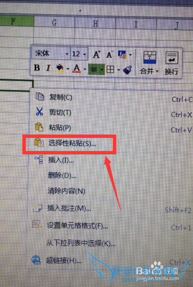 怎样把word文档中的内容以图片格式粘贴到excel