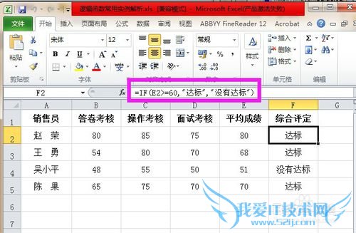 Excel中逻辑函数常用实例解析