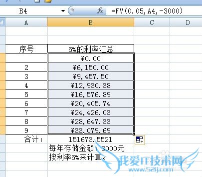 怎样在EXCEL中创建单变量数据表计算储蓄利息表