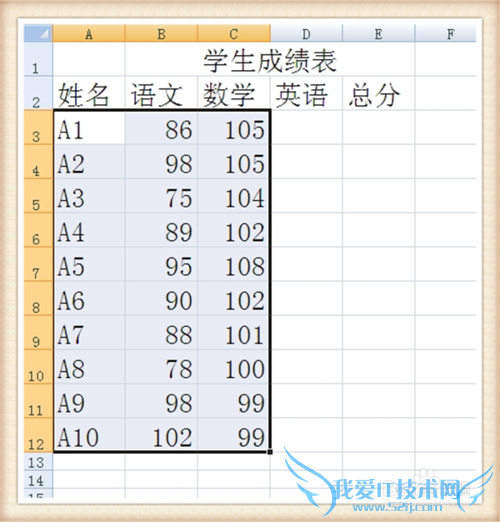 excel2010怎么快速删除选定区域的数据