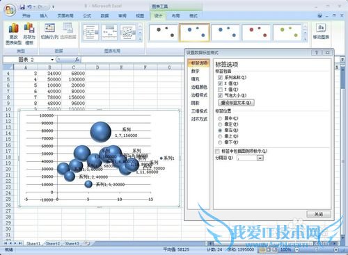 设计和应用Excel中的气泡图