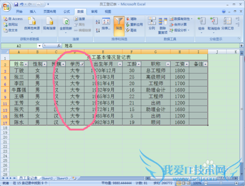 EXCEL的自动筛选功能解析