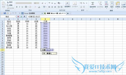 excel自动求和和自动筛选功能使用教程