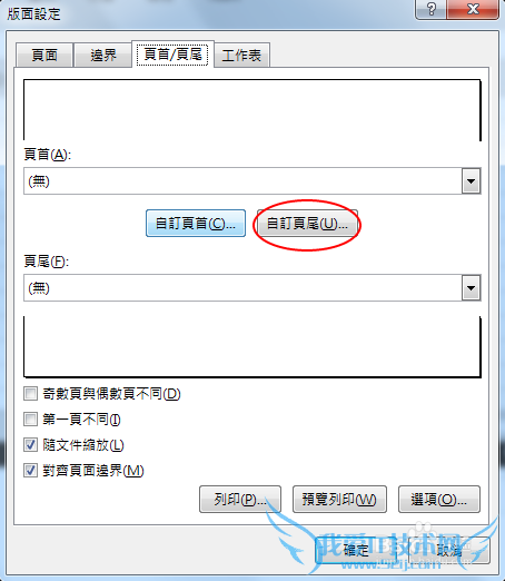 Excel 2013 设置页首页尾