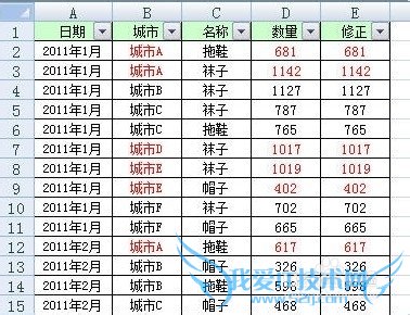 Excel三种将筛选结果中某列复制到另一列的方法