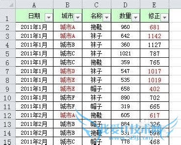 Excel三种将筛选结果中某列复制到另一列的方法