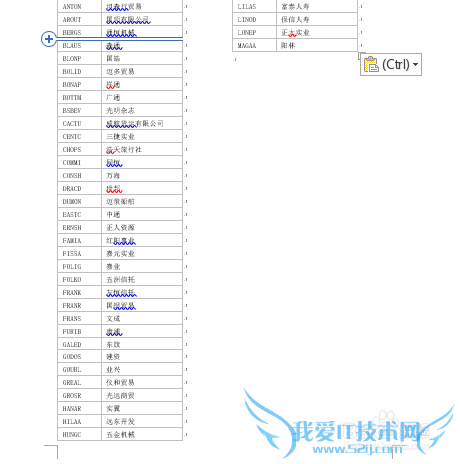 excel行多列少打印有烦恼,word分栏来解决