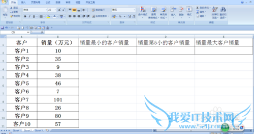 SMALL函数的使用方法