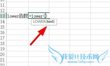 Excel中如何将文本转换为小写形式?