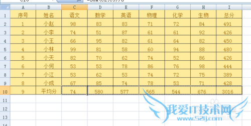 EXCEL2007精妙小功能之一键汇总