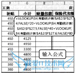 Excel2010通过自定义公式计算工资其他明细项