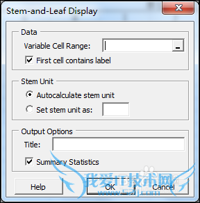 用excel做茎叶图