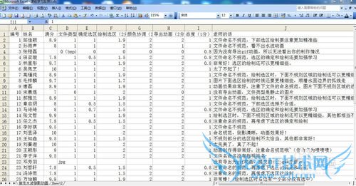 怎样用excel的筛选功能分析学生作业?