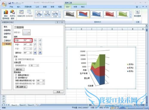如何用Excel设计及应用面积图
